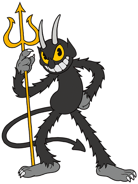 The Devil From Cuphead Blank Meme Template