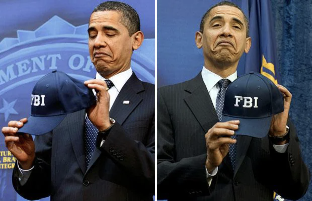 Obama FBI Hat Blank Meme Template