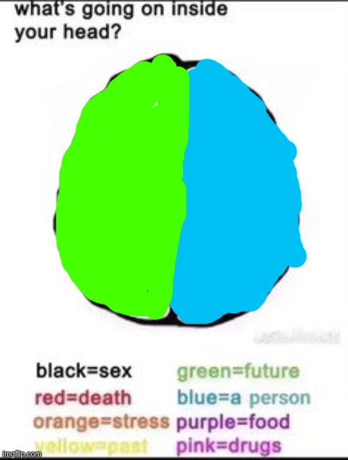 Gm :3 | image tagged in what's going on inside your head | made w/ Imgflip meme maker