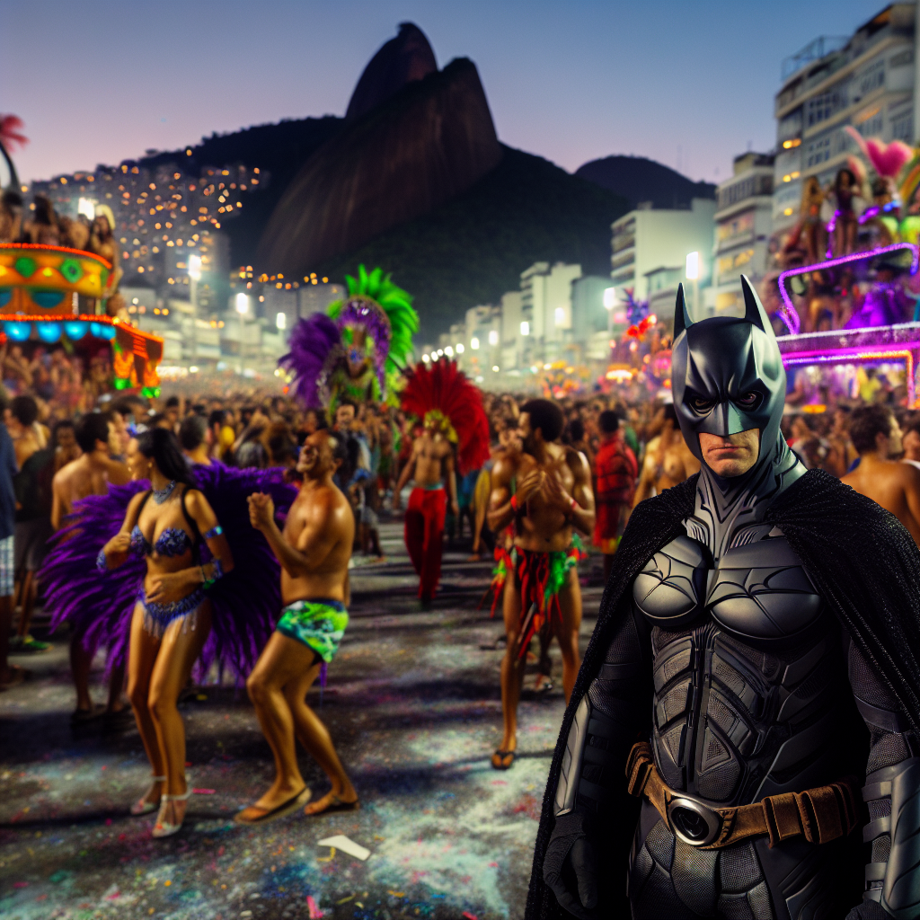 High Quality Batman at the carnival at Rio Blank Meme Template