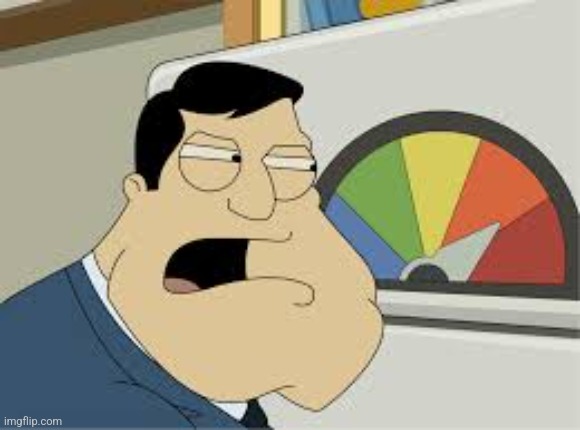 Stan looking at terror meter | image tagged in stan looking at terror meter | made w/ Imgflip meme maker