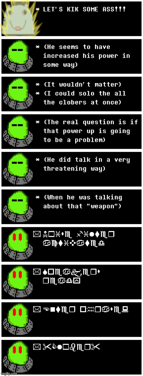 The Wingdings is the computer speaking | image tagged in wtf,did astro just clobefy the rat | made w/ Imgflip meme maker