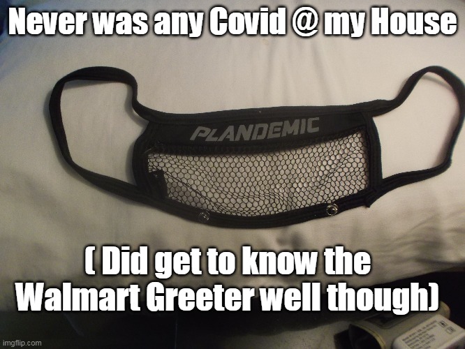 Never was any Covid @ my House ( Did get to know the Walmart Greeter well though) | made w/ Imgflip meme maker