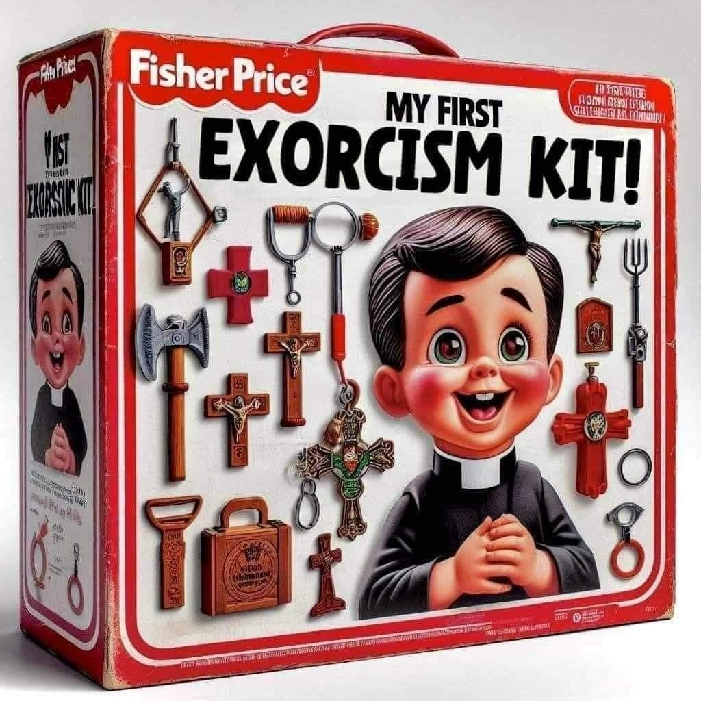 image tagged in fake,exorcism | made w/ Imgflip meme maker