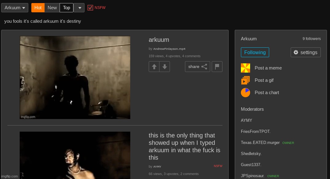 when will Arkuum get arkuumed again | made w/ Imgflip meme maker