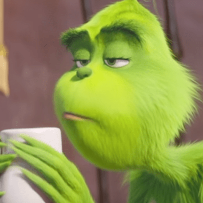 Grinch coffee Blank Meme Template