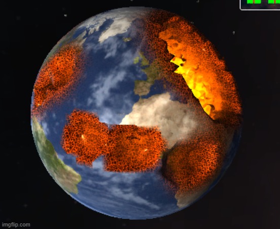 destroying the world | image tagged in hi | made w/ Imgflip meme maker