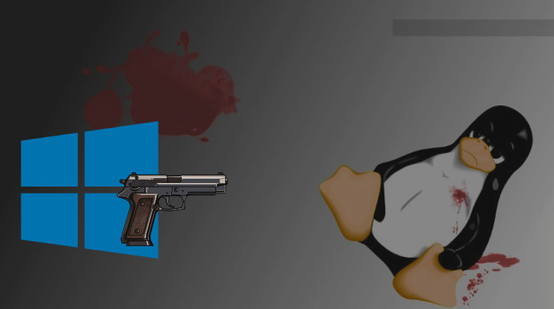 Windows kill linux Blank Meme Template