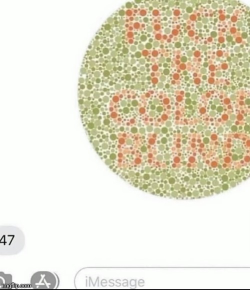 What does it say? I'm colorblind | made w/ Imgflip meme maker