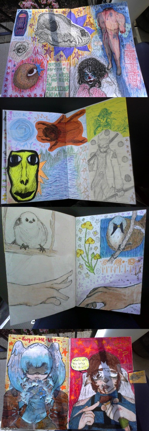 everything in my sketchbook so far!! more coming soon... >:) | image tagged in oc's,art,sketchbook,blorb | made w/ Imgflip meme maker