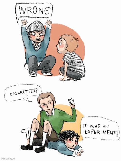 The first one lol | made w/ Imgflip meme maker