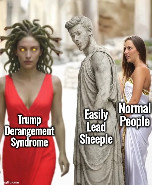 Trump
Derangement
Syndrome Easily
Lead
Sheeple Normal
People | made w/ Imgflip meme maker