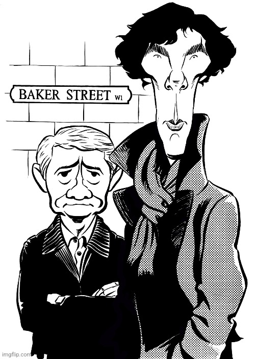 Now there's sherlock caricature.... | made w/ Imgflip meme maker