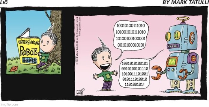 image tagged in comics,lio,robot,understanding | made w/ Imgflip meme maker