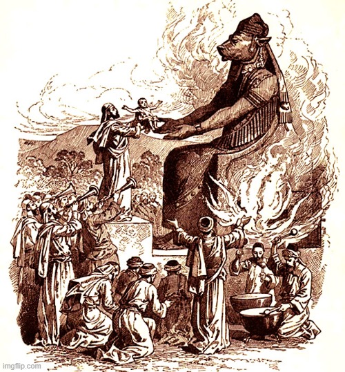 Moloch child sacrifice | image tagged in moloch child sacrifice | made w/ Imgflip meme maker