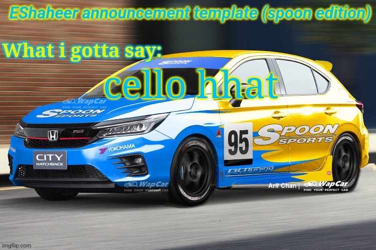eshaheer announcement temp (spoon ed) | cello hhat | image tagged in eshaheer announcement temp spoon ed | made w/ Imgflip meme maker