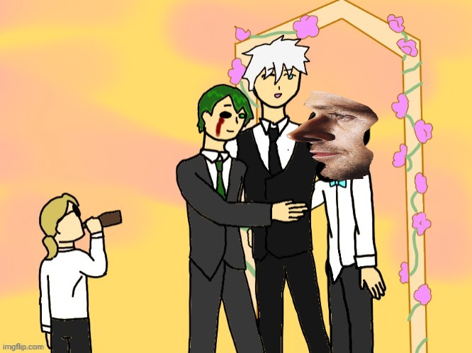 gojo rayn gosling radium wedding | made w/ Imgflip meme maker