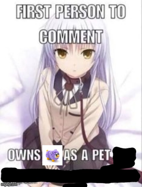 first person to comment owns as a pet for a week | image tagged in first person to comment owns as a pet for a week | made w/ Imgflip meme maker