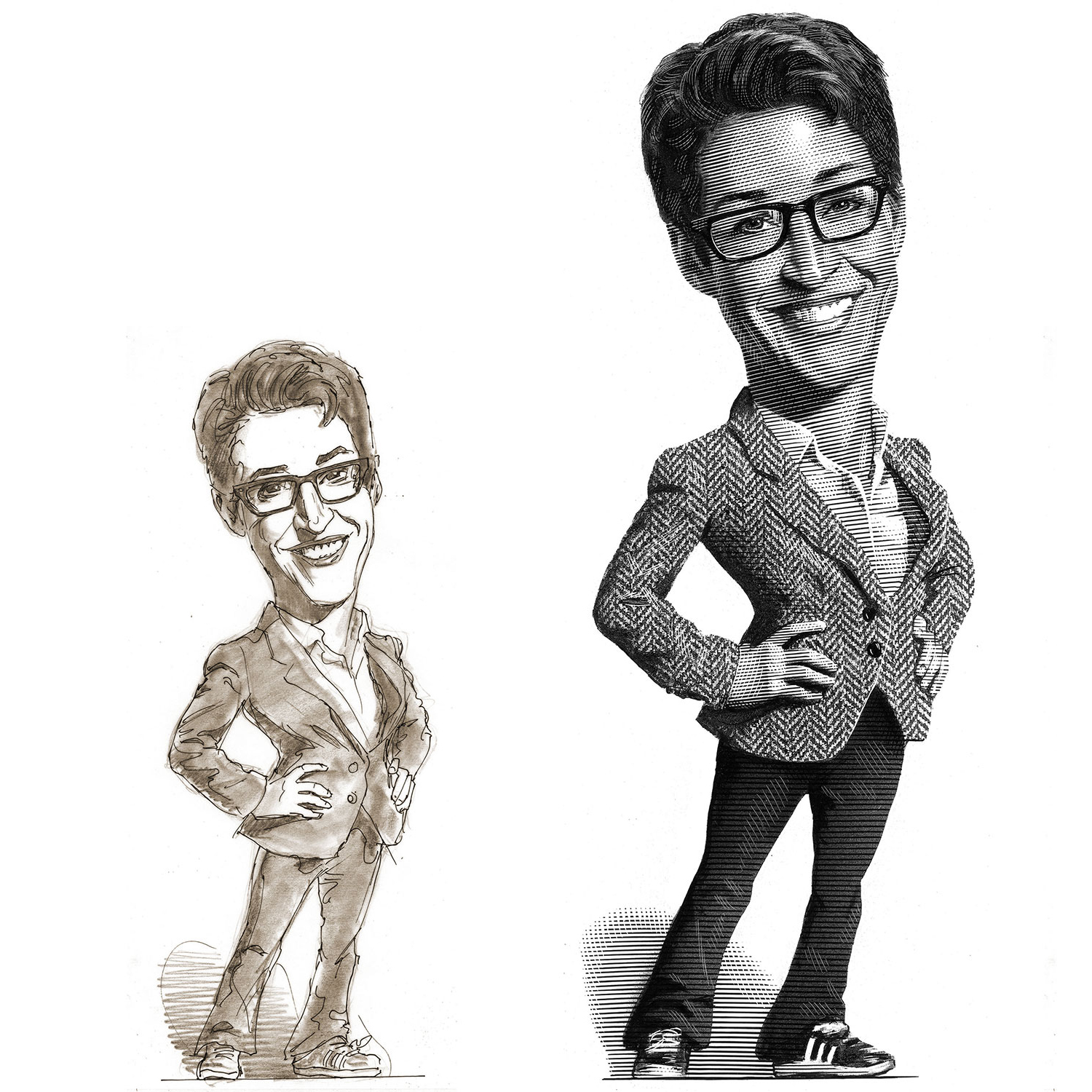 Madcow and mini me Blank Meme Template