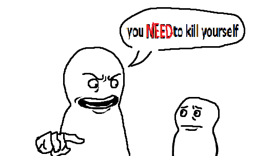 You need to kys meme template Blank Meme Template