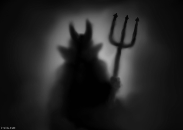 colorless devil Blank Meme Template