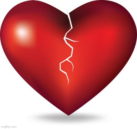 image tagged in broken heart | made w/ Imgflip meme maker