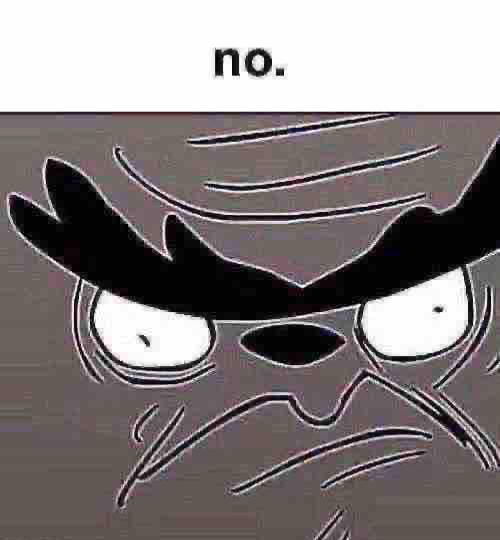 High Quality no. Blank Meme Template