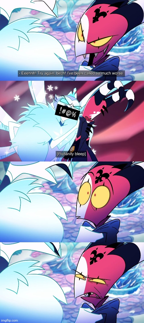 High Quality Andrealphus cusses out Blitz Blank Meme Template