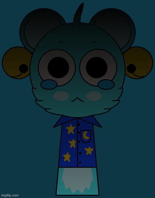 sky if he survived horror mode (gave him pajamas and earrings cuz why the hell not) | image tagged in sprunki,sky,poor thing,bear,art | made w/ Imgflip meme maker