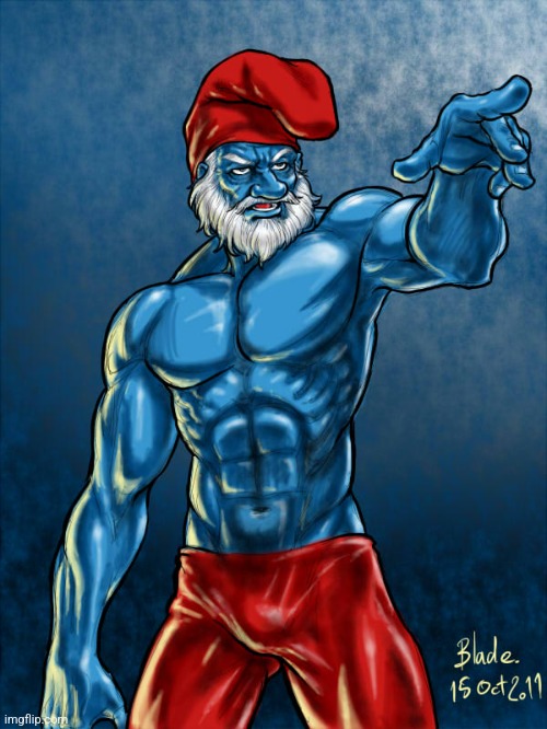 papa smurf | image tagged in papa smurf | made w/ Imgflip meme maker