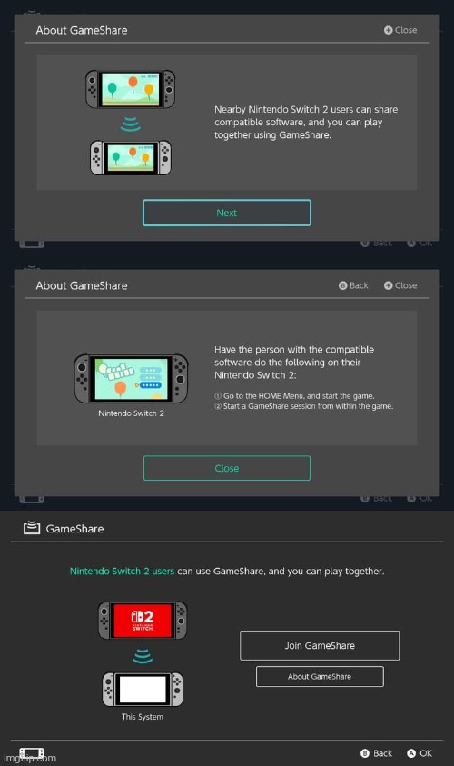 Nintendo Switch -- GameShare | made w/ Imgflip meme maker