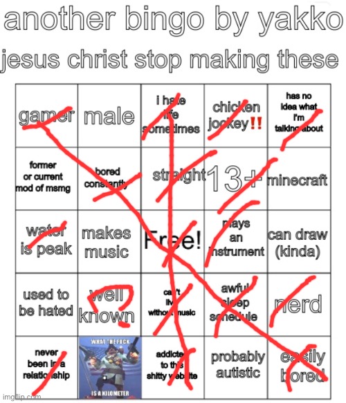 yippie | image tagged in yakko bingo v7 | made w/ Imgflip meme maker