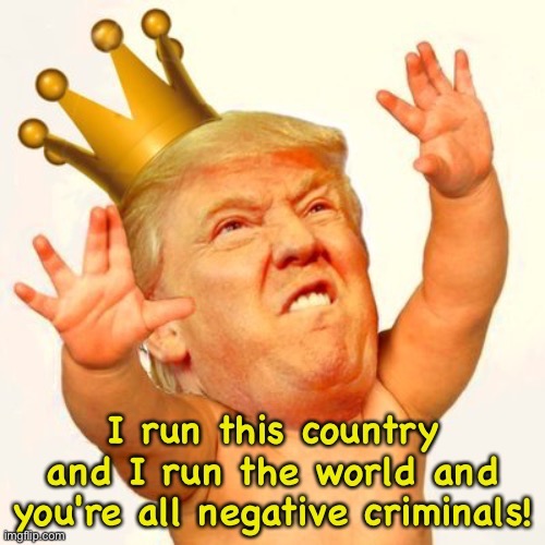 Trump tweeting crazy | image tagged in baby trump | made w/ Imgflip meme maker