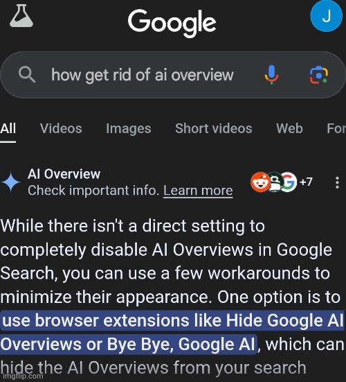 ai overview js want to ks already | made w/ Imgflip meme maker