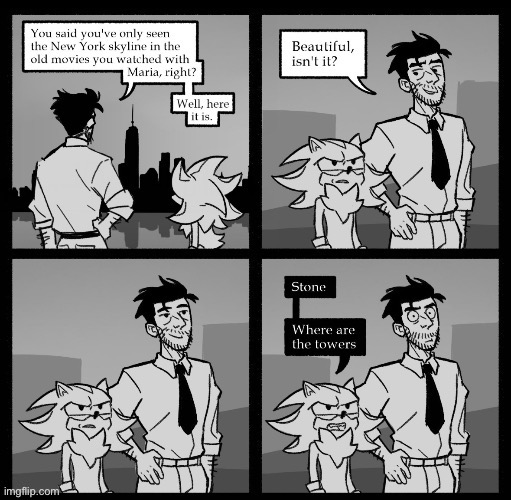 If you were Stone, what and how would you tell him? | image tagged in 9/11,sonic,funny,memes,the struggle is real,oh wow are you actually reading these tags | made w/ Imgflip meme maker