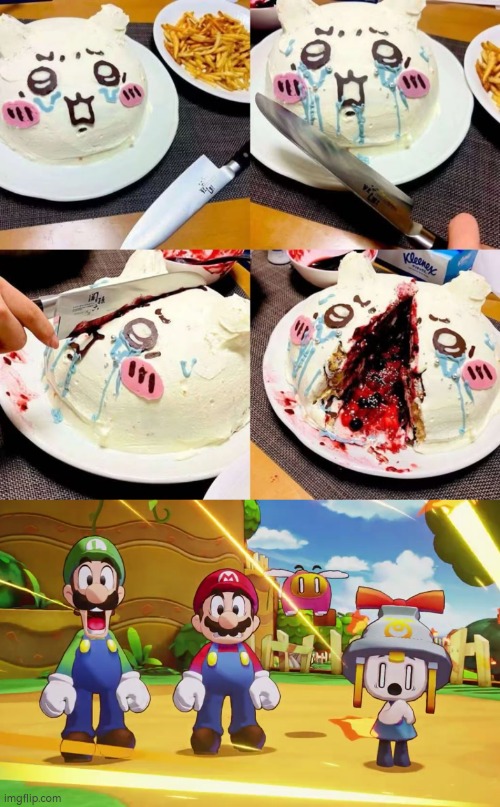 This is too gore to watch! | image tagged in cake | made w/ Imgflip meme maker