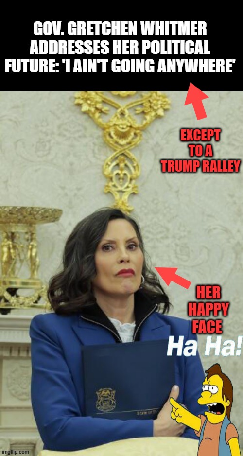 EXCEPT TO A TRUMP RALLEY | made w/ Imgflip meme maker