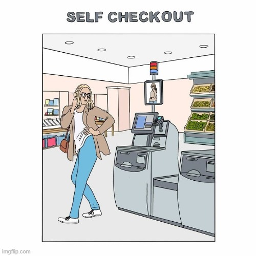 Checkout | image tagged in comics | made w/ Imgflip meme maker