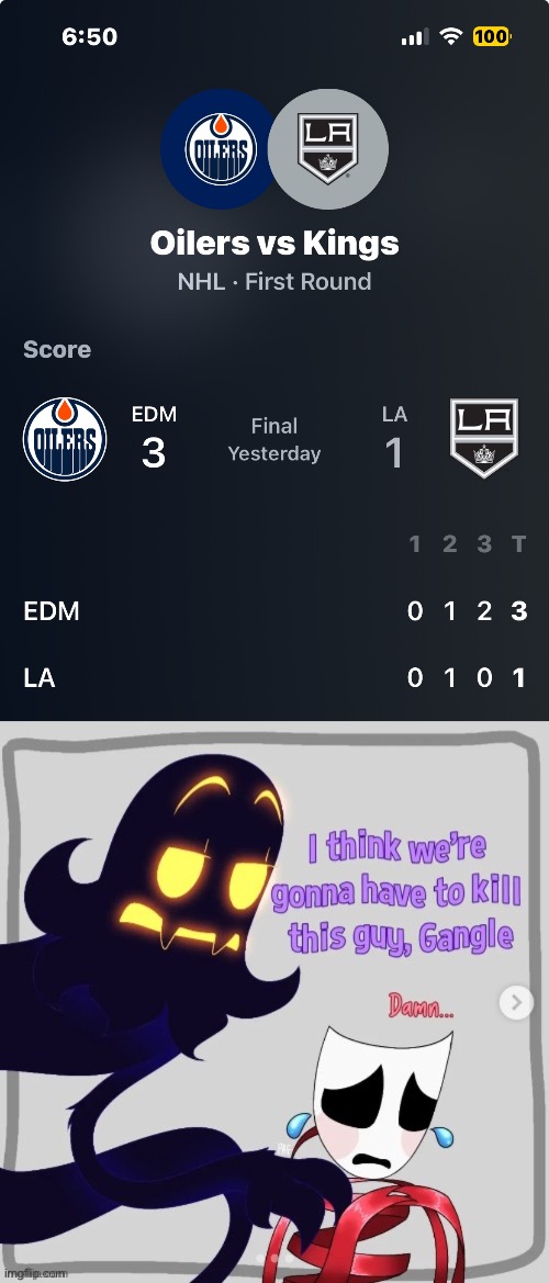 Boi, if we lose the series, imma be pissed. | image tagged in i think we re gonna have to kill this guy gangle | made w/ Imgflip meme maker