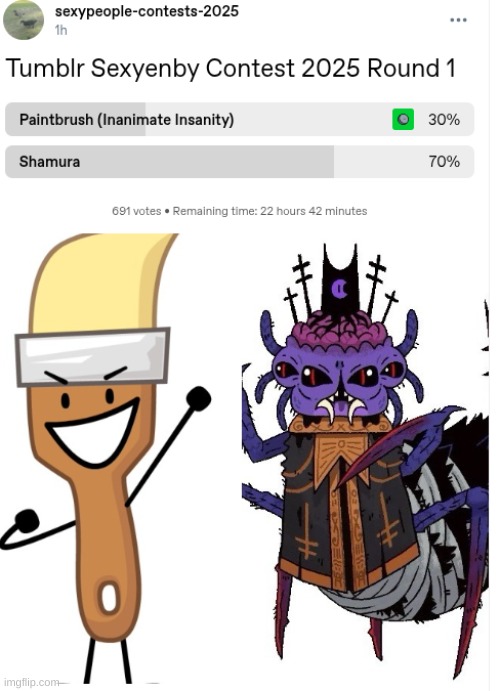 I want their paintbrush handle all the way in there (/j) btw this spinoff contest is kinda fire ngl | made w/ Imgflip meme maker