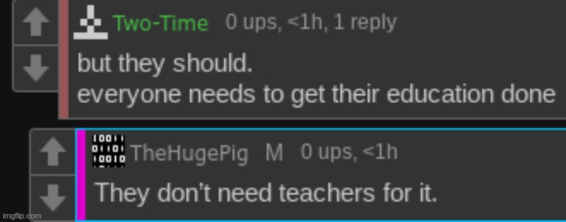 the how do we get educated, THP? | made w/ Imgflip meme maker