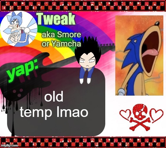 the 19th announcement temp | old temp lmao | image tagged in the 19th announcement temp | made w/ Imgflip meme maker