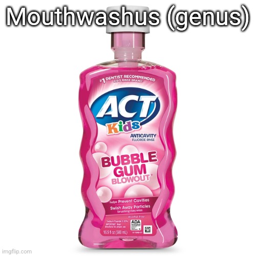 Read comments | Mouthwashus (genus) | image tagged in mouthwash | made w/ Imgflip meme maker