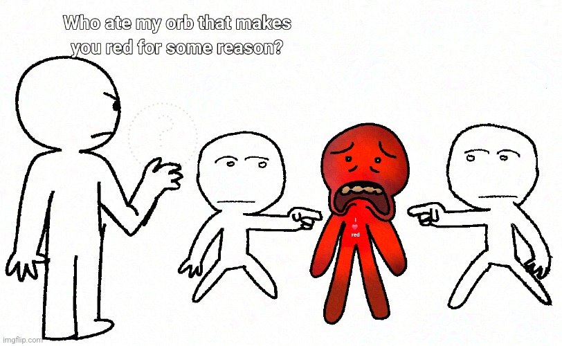 Can we be kind to red people and also not accuse them of eating cherries without permission | made w/ Imgflip meme maker