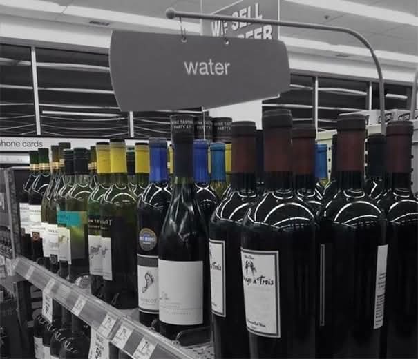 Water or wine Blank Meme Template