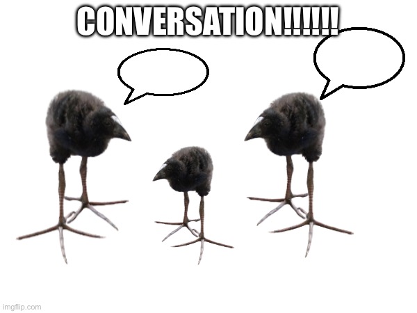 CONVERSATION!!!!!! | made w/ Imgflip meme maker