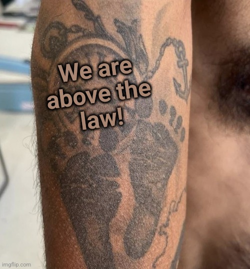 We are
above the
law! | made w/ Imgflip meme maker