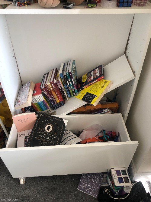 NOOOOO MY SHELF FELL | made w/ Imgflip meme maker