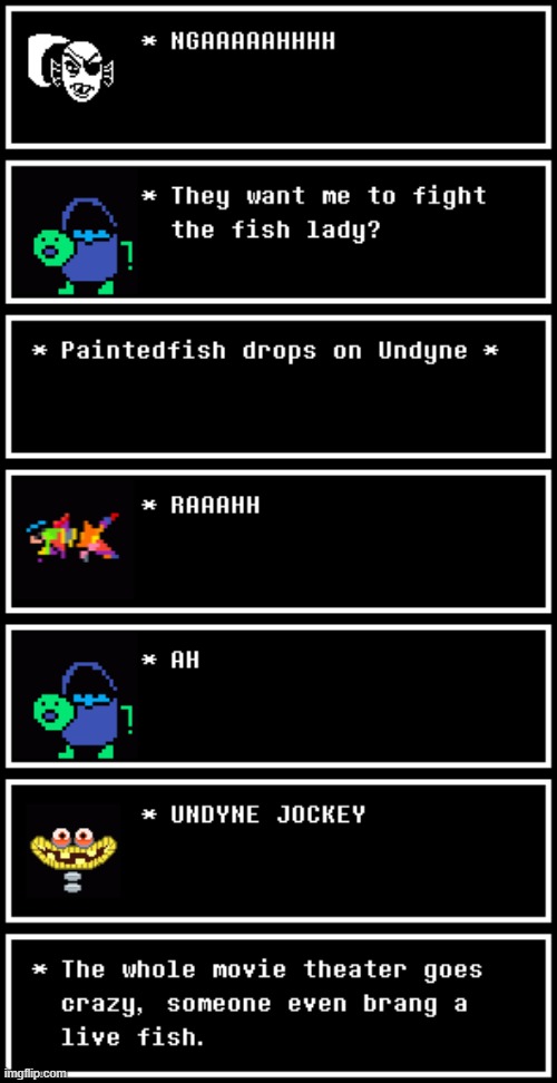UNDYNE JOCKEY (Undertale #75) | image tagged in i'll probably stop posting these at episode 100 | made w/ Imgflip meme maker