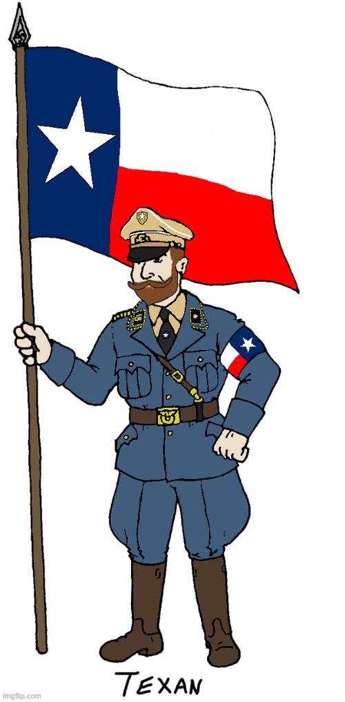 flag bearer texan | image tagged in texas,4chan | made w/ Imgflip meme maker